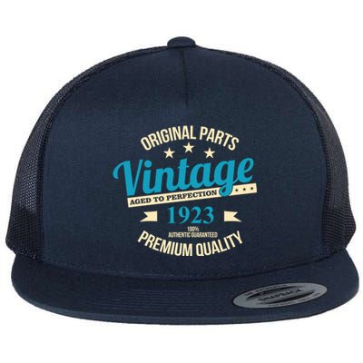 Original Parts Vintage 1923 100th Birthday Flat Bill Trucker Hat