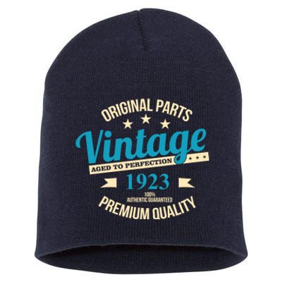 Original Parts Vintage 1923 100th Birthday Short Acrylic Beanie