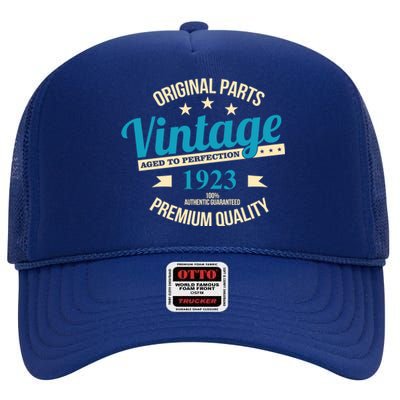 Original Parts Vintage 1923 100th Birthday High Crown Mesh Back Trucker Hat