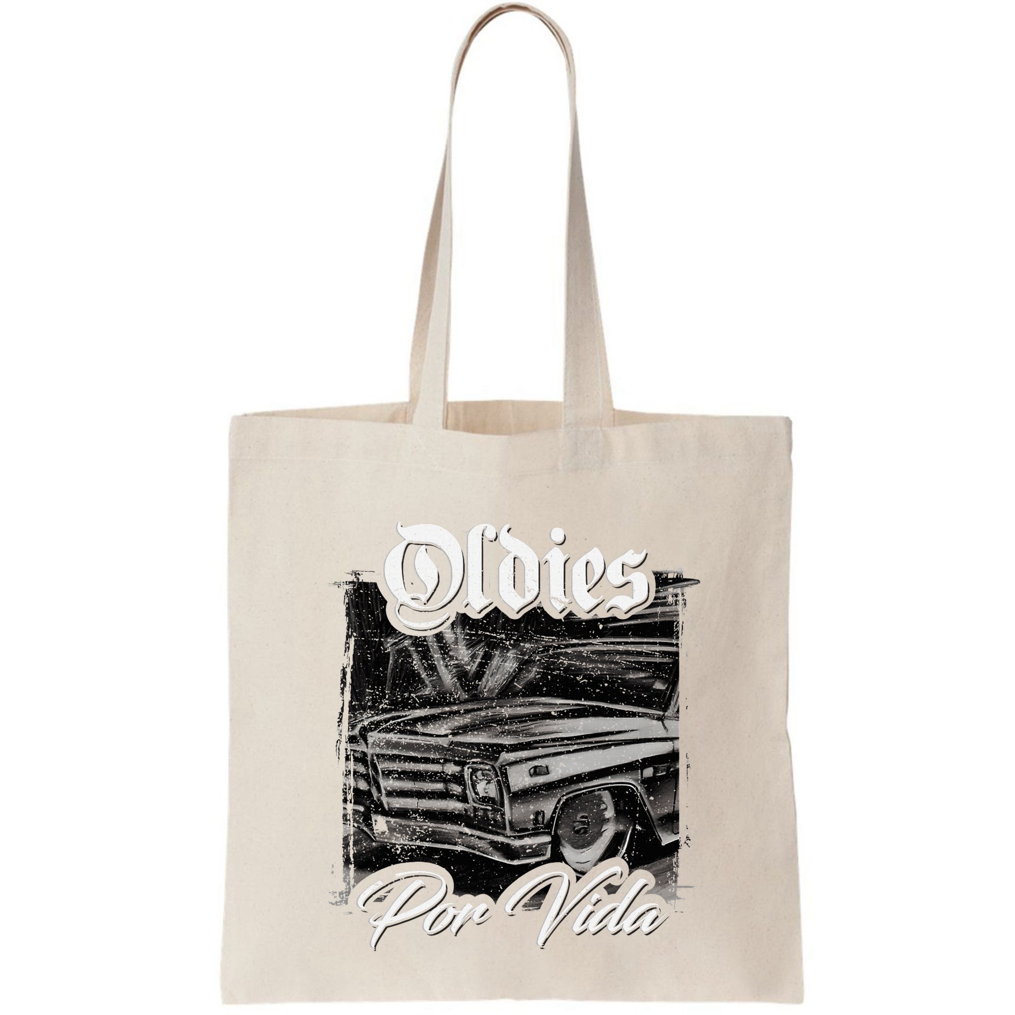 Oldies Por Vida Vintage Car Lowrider Mexican Chicano Bag