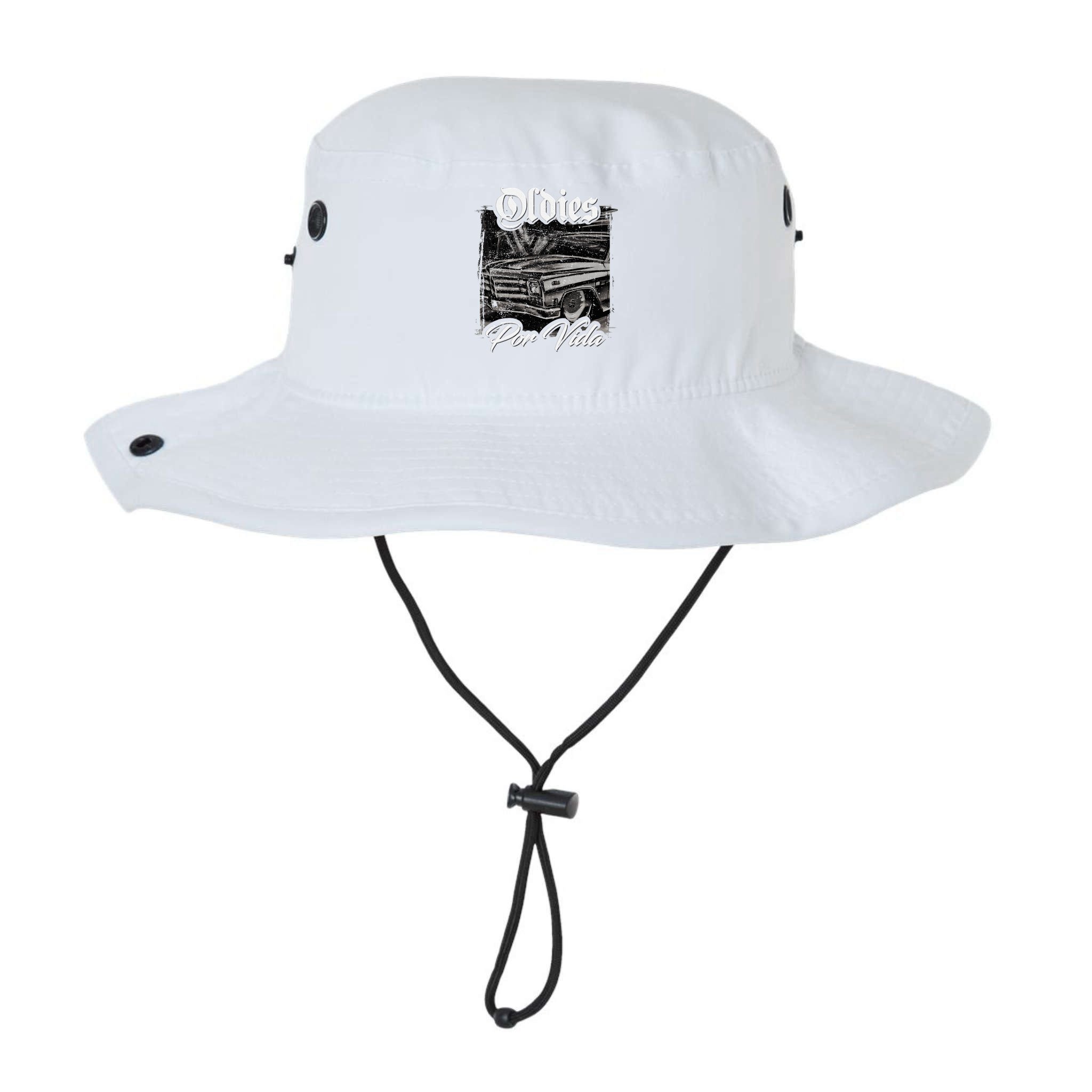 Oldies Por Vida Vintage Car Lowrider Mexican Chicano Bucket Hat
