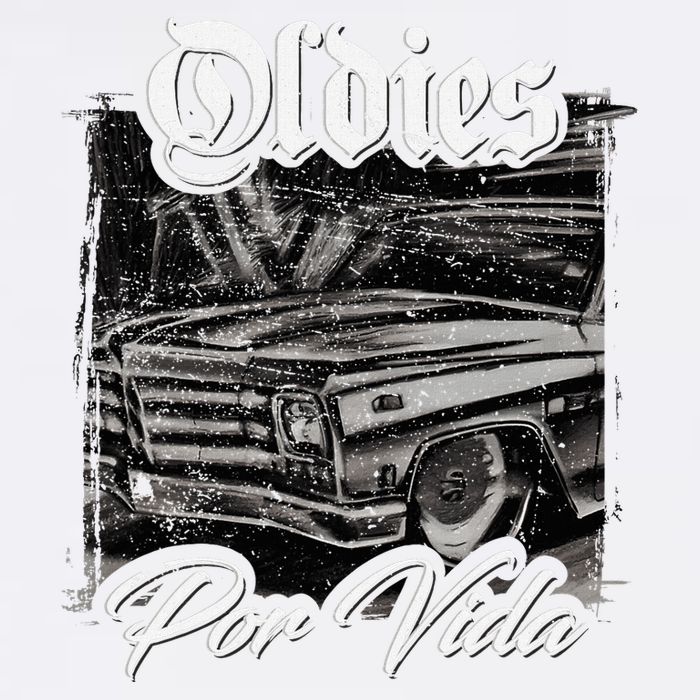 Oldies Por Vida Vintage Car Lowrider Mexican Chicano Bucket Hat