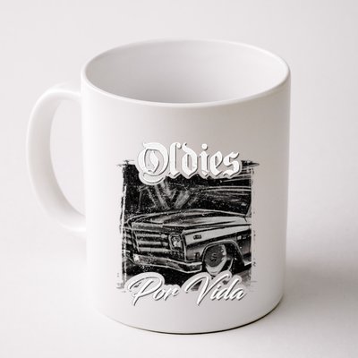 Oldies Por Vida Vintage Car Lowrider Mexican Chicano Mug