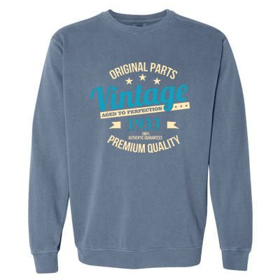 Original Parts Vintage 1933 90th Birthday Garment-Dyed Sweatshirt