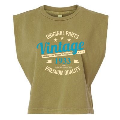 Original Parts Vintage 1933 90th Birthday Garment-Dyed Women's Muscle Tee