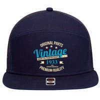 Original Parts Vintage 1933 90th Birthday 7 Panel Mesh Trucker Snapback Hat