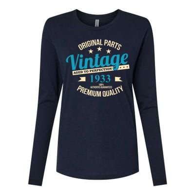 Original Parts Vintage 1933 90th Birthday Womens Cotton Relaxed Long Sleeve T-Shirt