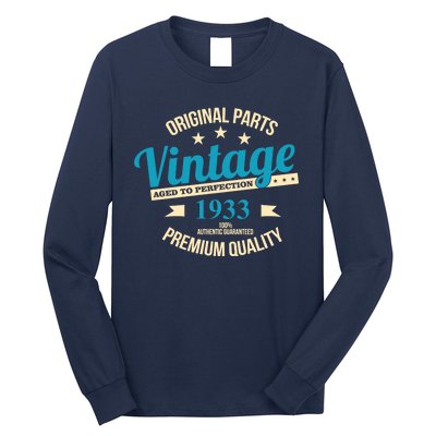 Original Parts Vintage 1933 90th Birthday Long Sleeve Shirt