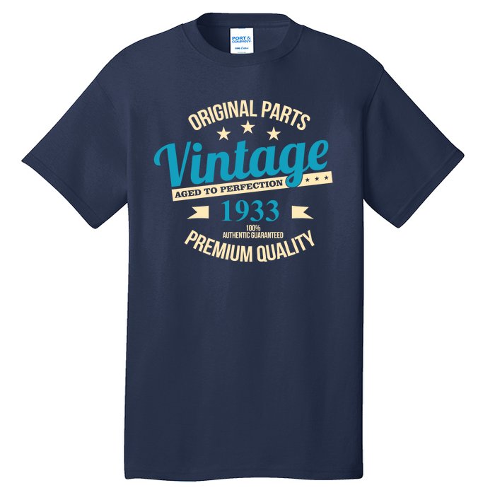 Original Parts Vintage 1933 90th Birthday Tall T-Shirt