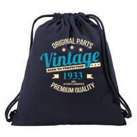 Original Parts Vintage 1933 90th Birthday Drawstring Bag