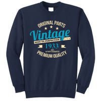 Original Parts Vintage 1933 90th Birthday Tall Sweatshirt