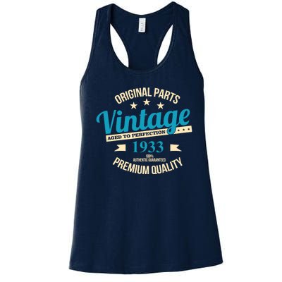 Original Parts Vintage 1933 90th Birthday Women's Racerback Tank