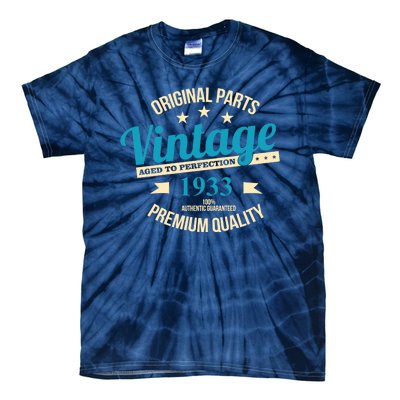 Original Parts Vintage 1933 90th Birthday Tie-Dye T-Shirt