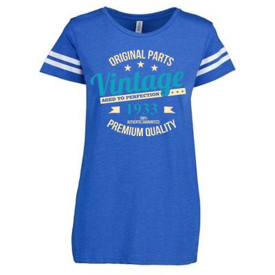 Original Parts Vintage 1933 90th Birthday Enza Ladies Jersey Football T-Shirt