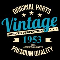 Original Parts Vintage 1953 70th Birthday Impact Tech Backpack