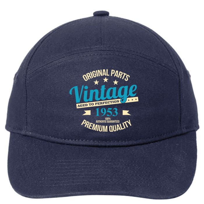 Original Parts Vintage 1953 70th Birthday 7-Panel Snapback Hat