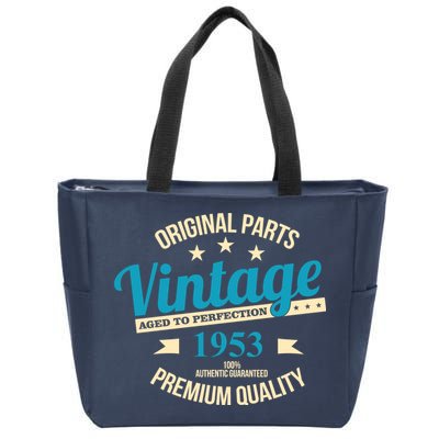 Original Parts Vintage 1953 70th Birthday Zip Tote Bag