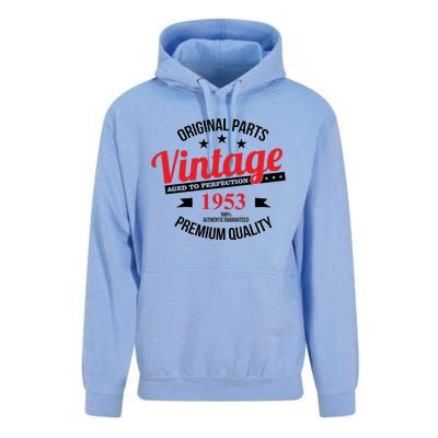 Original Parts Vintage 1953 70th Birthday Unisex Surf Hoodie