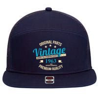 Original Parts Vintage 1963 60th Birthday 7 Panel Mesh Trucker Snapback Hat