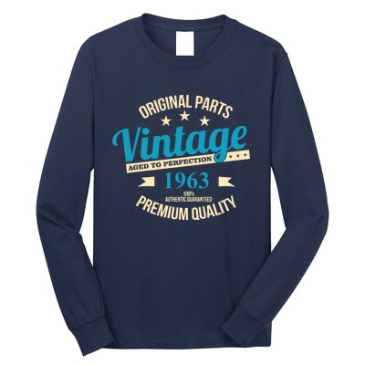 Original Parts Vintage 1963 60th Birthday Long Sleeve Shirt