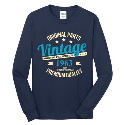 Original Parts Vintage 1963 60th Birthday Tall Long Sleeve T-Shirt