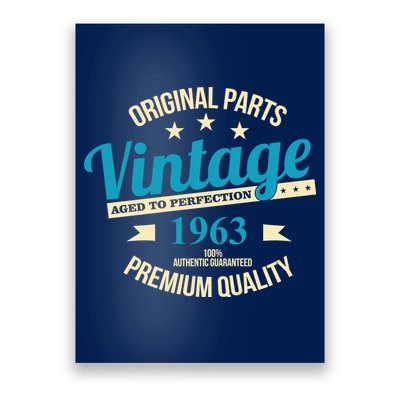 Original Parts Vintage 1963 60th Birthday Poster