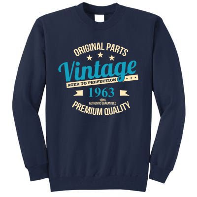 Original Parts Vintage 1963 60th Birthday Tall Sweatshirt