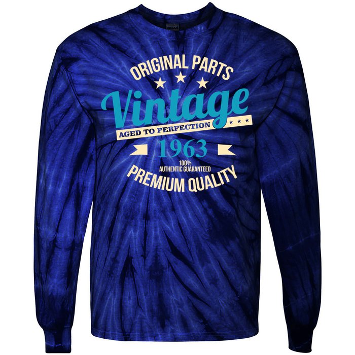 Original Parts Vintage 1963 60th Birthday Tie-Dye Long Sleeve Shirt