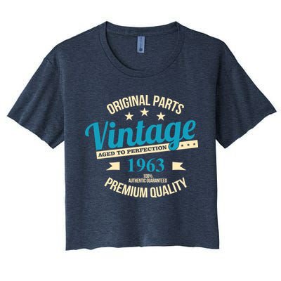Original Parts Vintage 1963 60th Birthday Crop Top