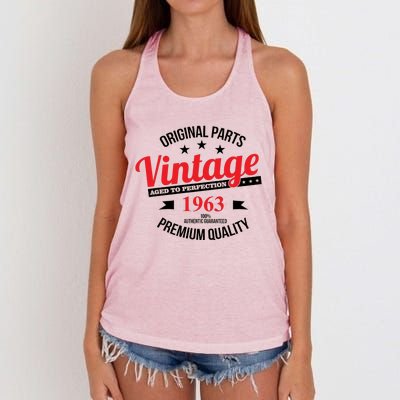 Original Parts Vintage 1963 60th Birthday Women's Knotted Racerback Tank