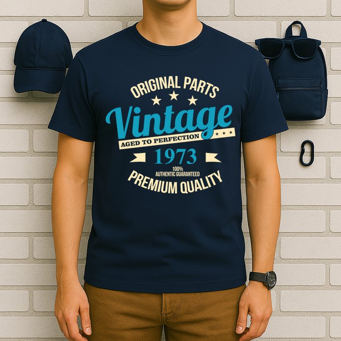 Original Parts Vintage 1973 50th Birthday T-Shirt