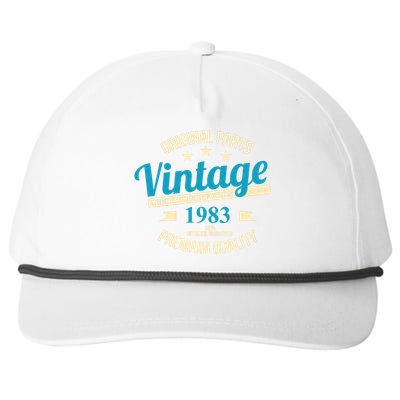 Original Parts Vintage 1983 40th Birthday Snapback Five-Panel Rope Hat