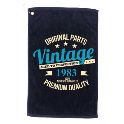 Original Parts Vintage 1983 40th Birthday Platinum Collection Golf Towel