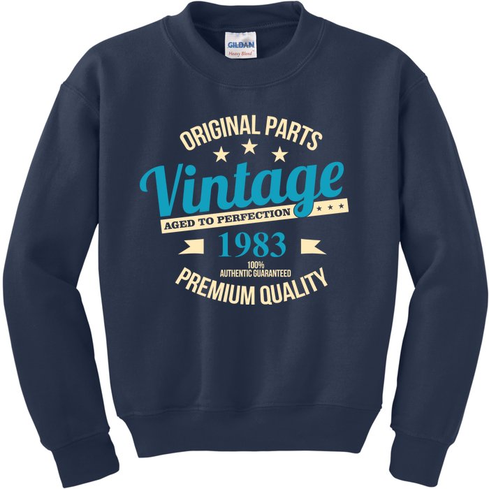 Original Parts Vintage 1983 40th Birthday Kids Sweatshirt