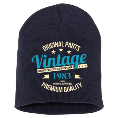 Original Parts Vintage 1983 40th Birthday Short Acrylic Beanie