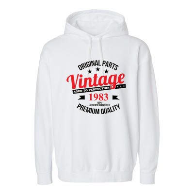 Original Parts Vintage 1983 40th Birthday Garment-Dyed Fleece Hoodie