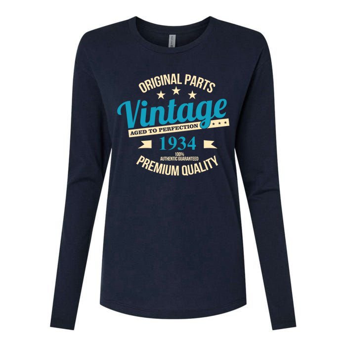 Original Parts Vintage 1934 90th Birthday Womens Cotton Relaxed Long Sleeve T-Shirt