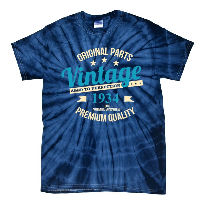 Original Parts Vintage 1934 90th Birthday Tie-Dye T-Shirt