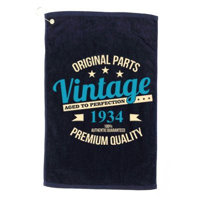 Original Parts Vintage 1934 90th Birthday Platinum Collection Golf Towel