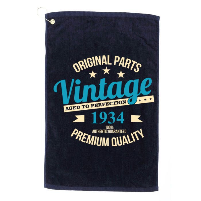 Original Parts Vintage 1934 90th Birthday Platinum Collection Golf Towel