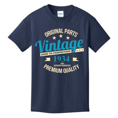 Original Parts Vintage 1934 90th Birthday Kids T-Shirt