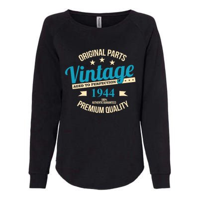 Original Parts Vintage 1944 80th Birthday Womens California Wash Sweatshirt