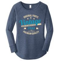 Original Parts Vintage 1944 80th Birthday Women's Perfect Tri Tunic Long Sleeve Shirt