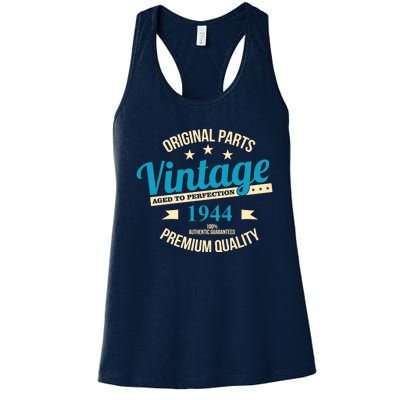 Original Parts Vintage 1944 80th Birthday Women's Racerback Tank