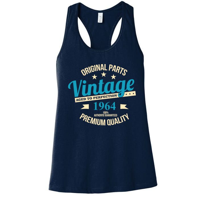 Original Parts Vintage 1964 60th Birthday Women's Racerback Tank