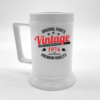 Original Parts Vintage 1974 50th Birthday Beer Stein