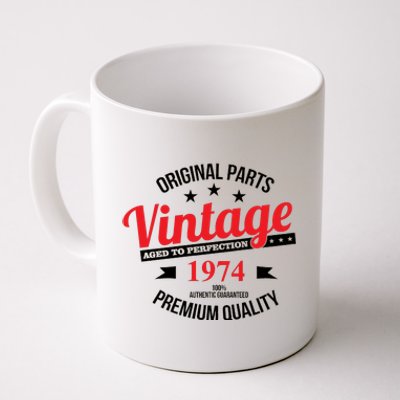 Original Parts Vintage 1974 50th Birthday Coffee Mug