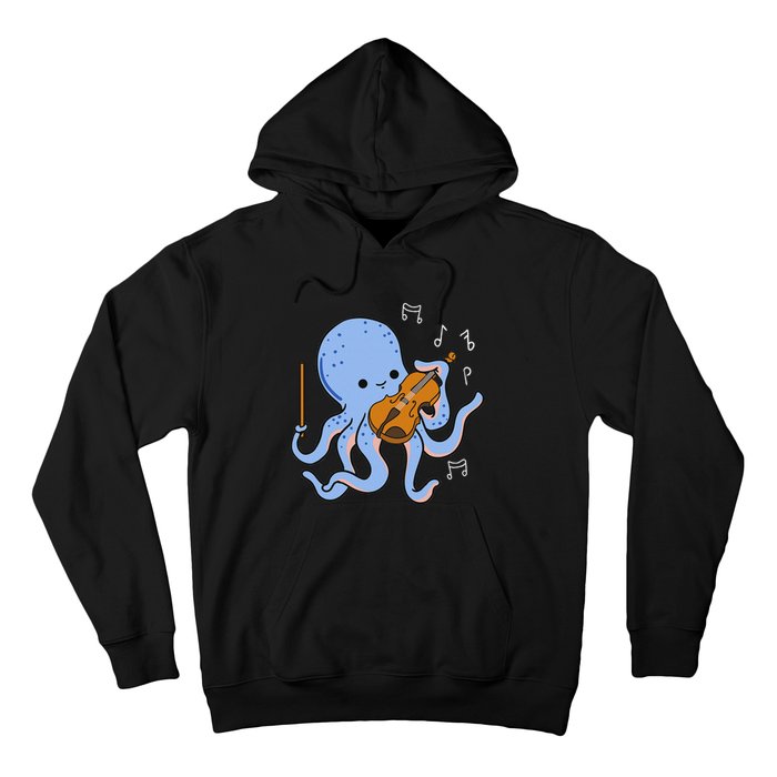 Octopus Playing Violin Hoodie