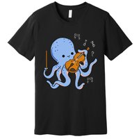 Octopus Playing Violin Premium T-Shirt