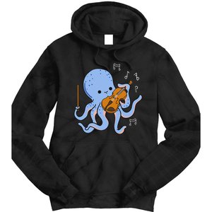 Octopus Playing Violin Tie Dye Hoodie